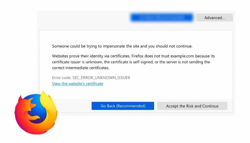 Firefox 66 update redesigns SSL error messages - SSL Dragon