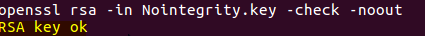 rsa key ok