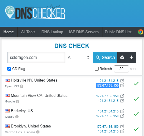 Verificator DNS