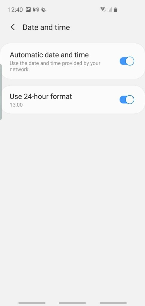 expired intermediate SSL certificate warning message in a web browser