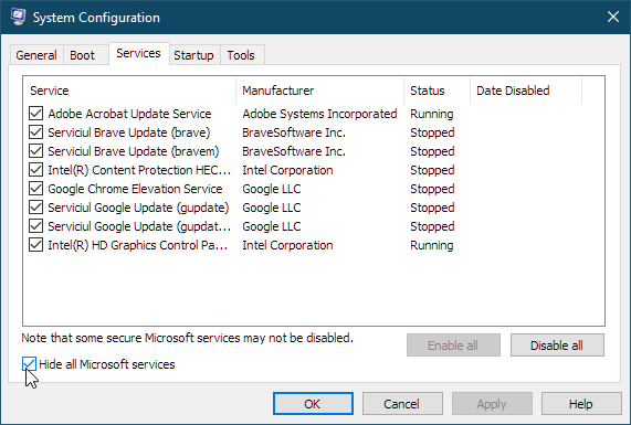 System Configuration