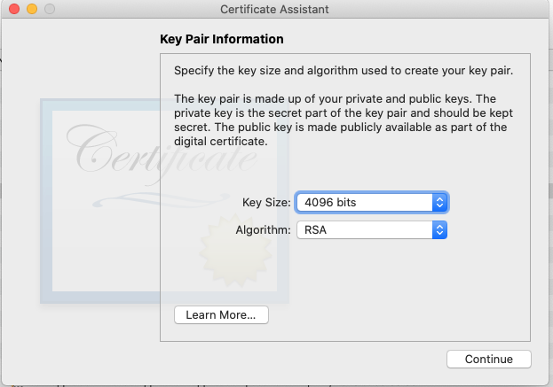 Key Pair Information