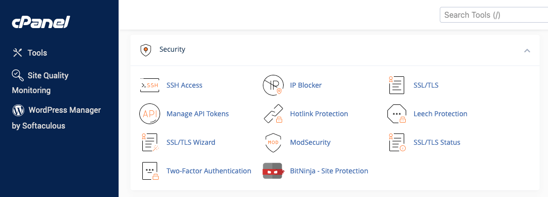 cPanel एसएसएल/टीएलएस