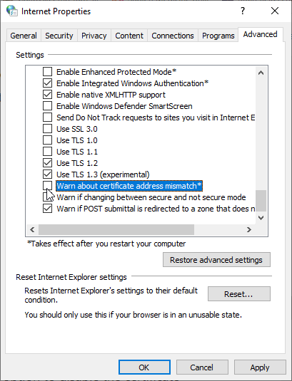 Chrome reset settings confirmation.