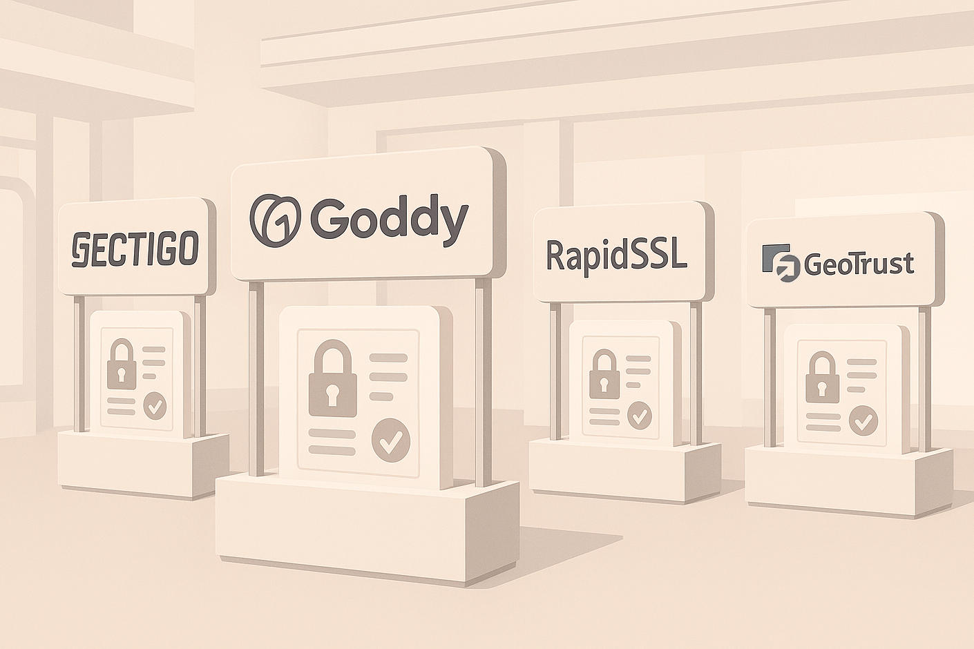 GoDaddy वाइल्डकार्ड प्रमाणपत्र बनाम अन्य