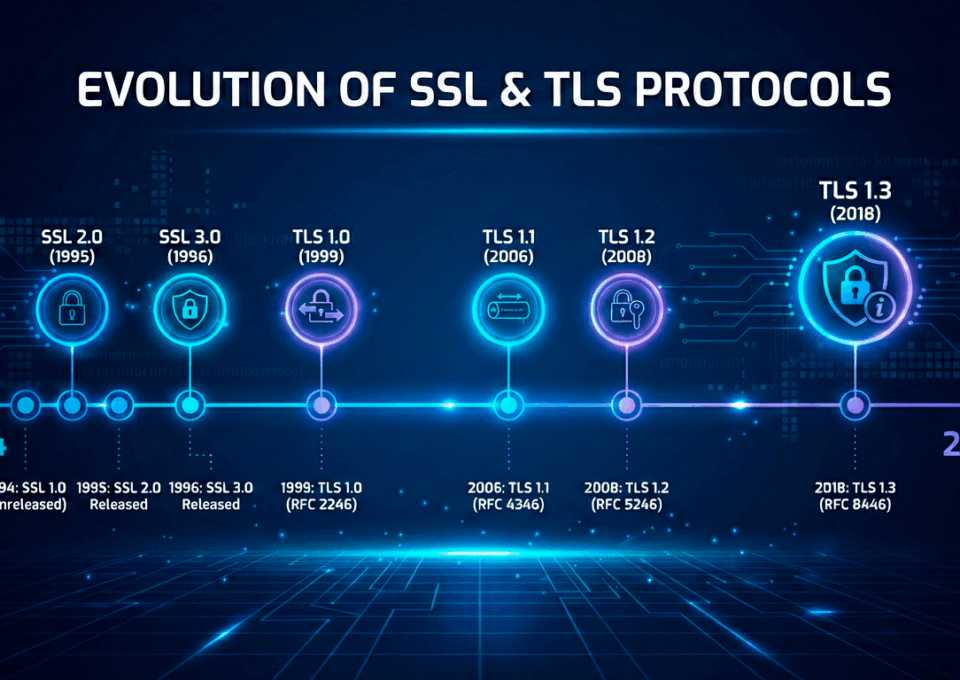 La Historia Completa de las Versiones SSL y TLS: Desde 1994 hasta hoy